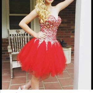 Red homecoming dress